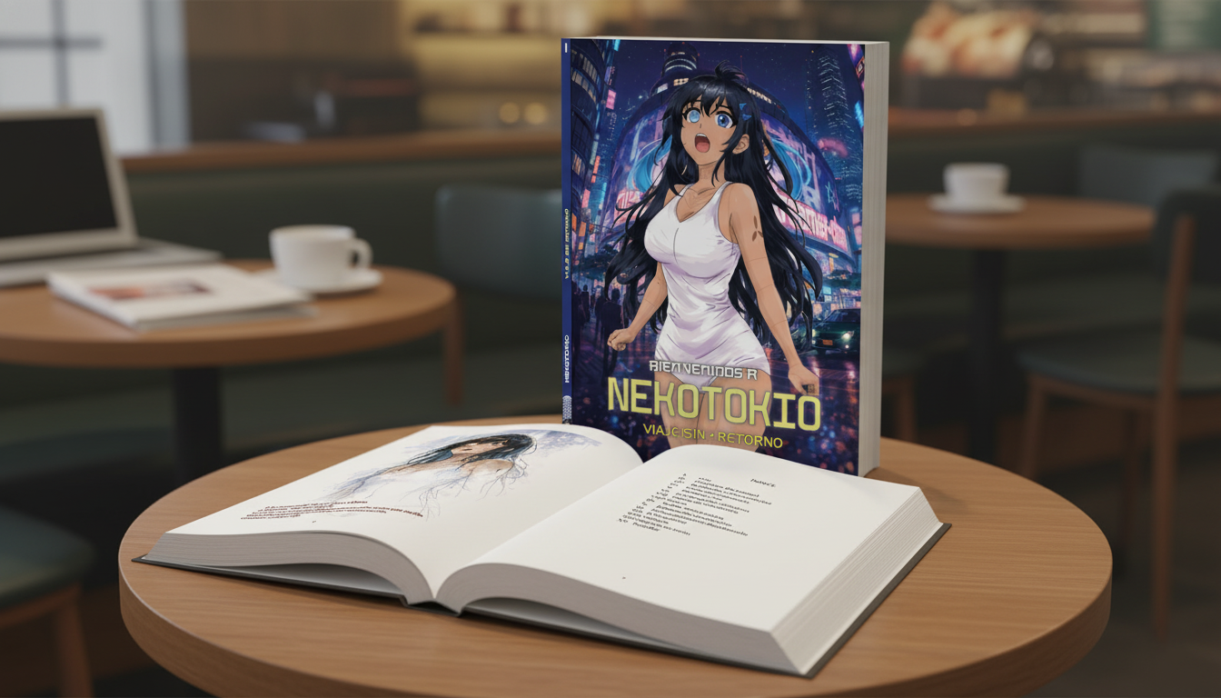 Escena de la novela ligera NekoTokio
